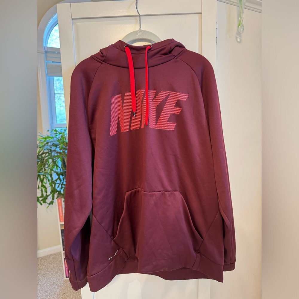 Women’s Maroon Nike Dri-Fit Hoodie